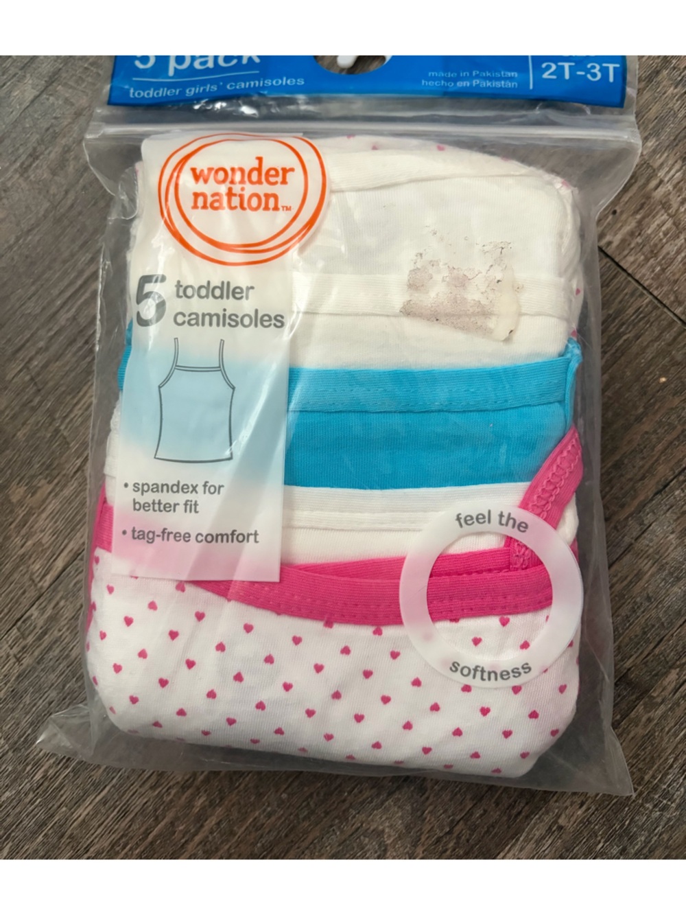 Wonder Nation Girls Toddler Camisole Set